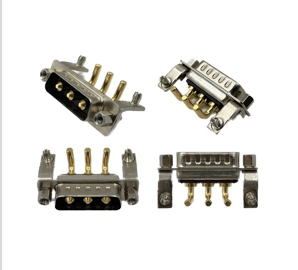 3W3 30A Мужской сильноточный 3pin D Sub Тип припоя PCB адаптера разъема-розетки