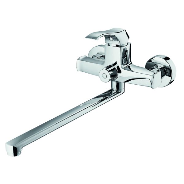 OEM Long Reach Wall Mount Tub Faucet，Bathtub Mixer Faucet Elegant