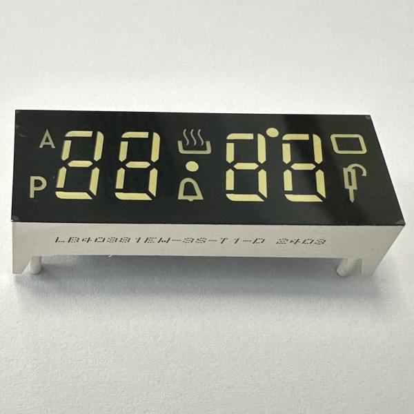 Pantalla LED de 7 segmentos de cátodo común ultra blanca de 4 dígitos para controlador de horno