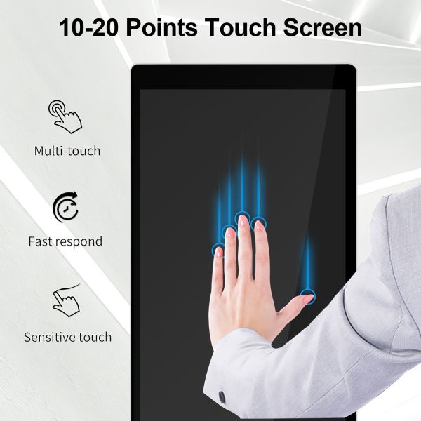 Internet GPRS powered Digital Signage featuring 8g memory and Cloud Based CMS delivering content management and interactive displays