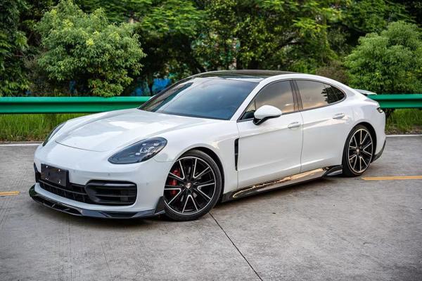 For Porsche Panamera Carbon Fiber Body Kit Panamera Carbon Fiber Front Lip Diffuser Spoiler Side Skirt