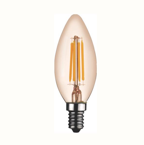 C35 Candle LED Edison Filament Bulbs E12 / E14 Dimmable 110V / 220V