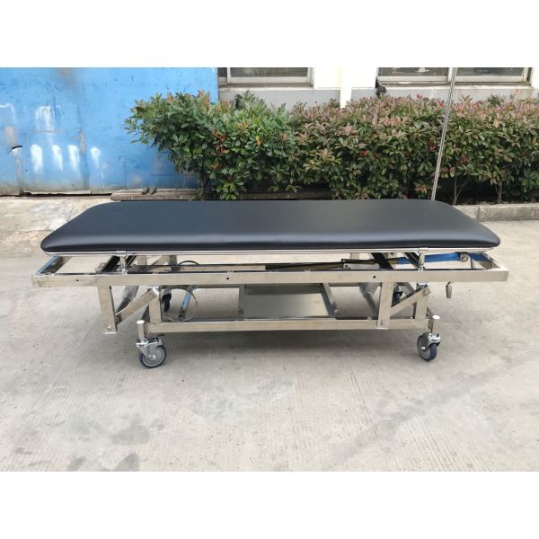 Producto médico Estructura del paciente Rueda de carrito con cubierta exterior de freno Cama de traslado de silla de ruedas