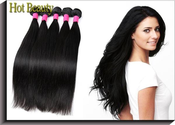 Black Silky Straight 5A Virgin Brazilian Hair 12-32 , Not Frizzy