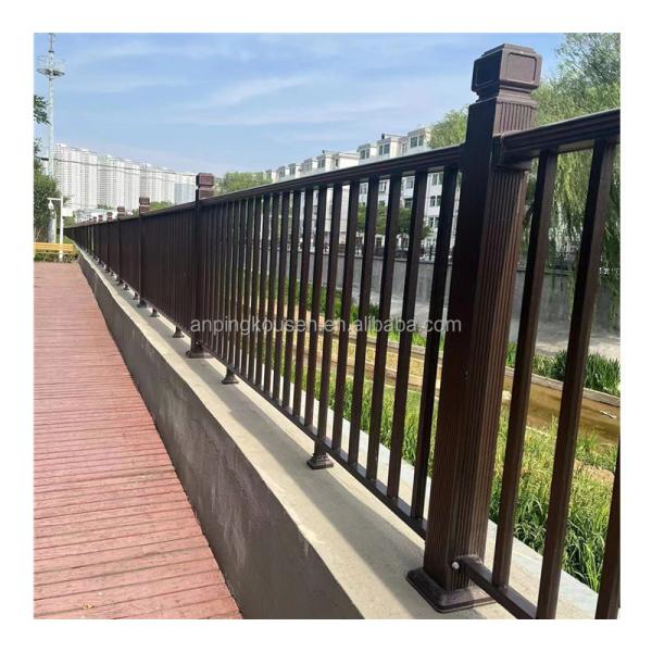 3m Black Aluminum Garden Fence with Hot Dipped Galvanized Powder Coated Protection