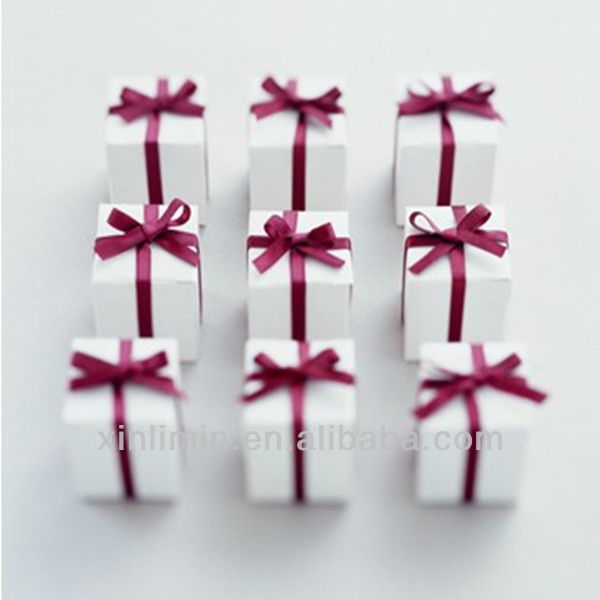 Minimum Quantity Required Customizable Red Mini Ribbons for All Kinds of Gift Boxes