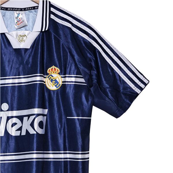 Real Madrid 1998 retro away football jersey is a classic tribute to the glorious days of the Galacticos