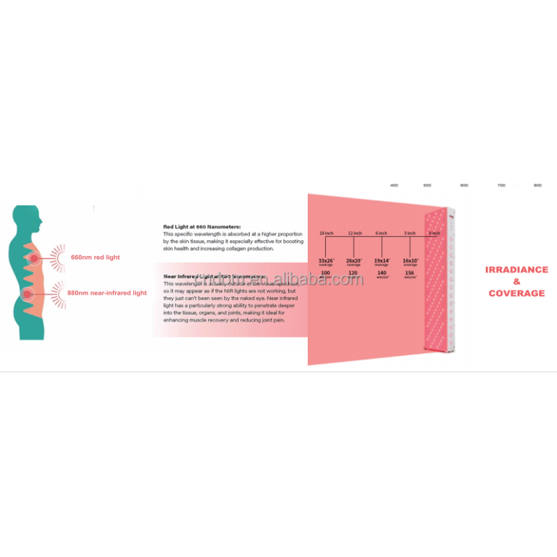 Accelerate Healing and Relieve Pain with 500W Red Light Therapy Panel Device