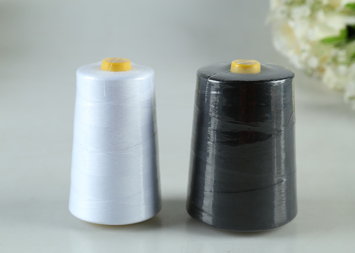 Spun Yarn 202 Virgin 100% Polyester Embroidery Thread High Strength For Belt