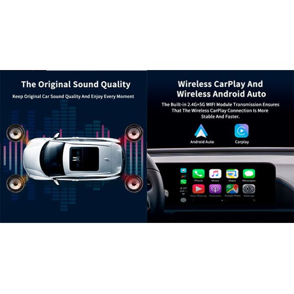 Все в одной коробке 64GB Ai мультимедиа андроида беспроводной коробки CarPlay AI полной