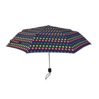 Guarda-chuva de dobramento do pongee 3 abertos manuais com Tote Bag