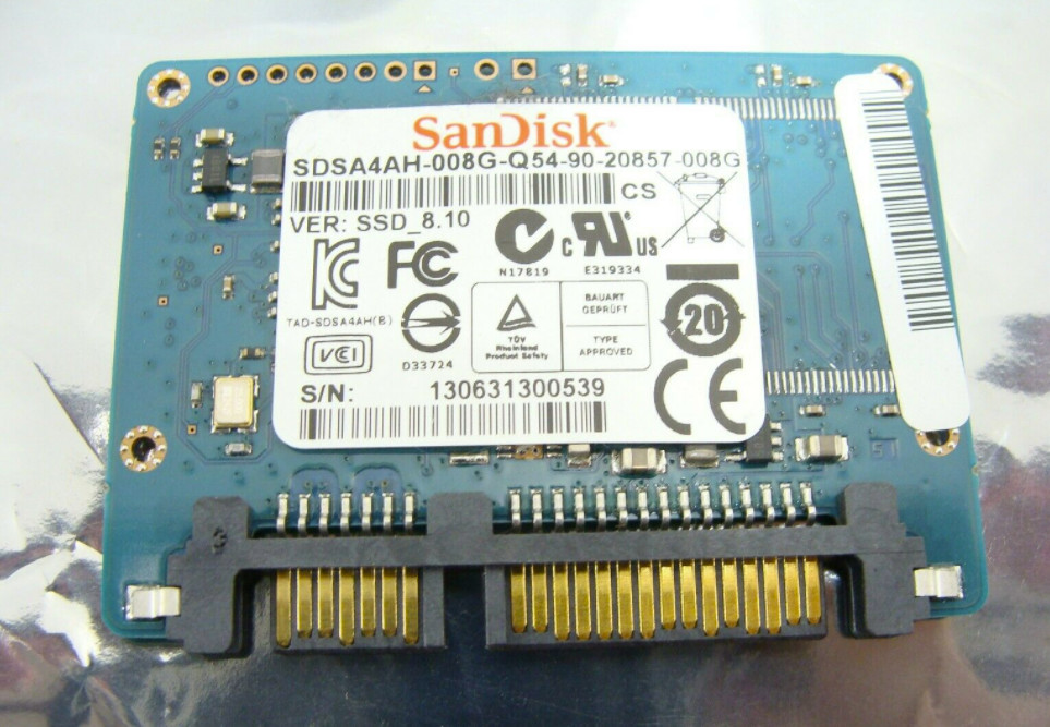 Привод ботинка хранения SDSA4AH-008G Q54-90-20857-008G Dell Emc Isilon внезапный