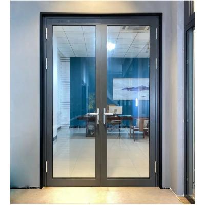 Modern Aluminum Glass Entry Door Clear External Aluminium Glass Door