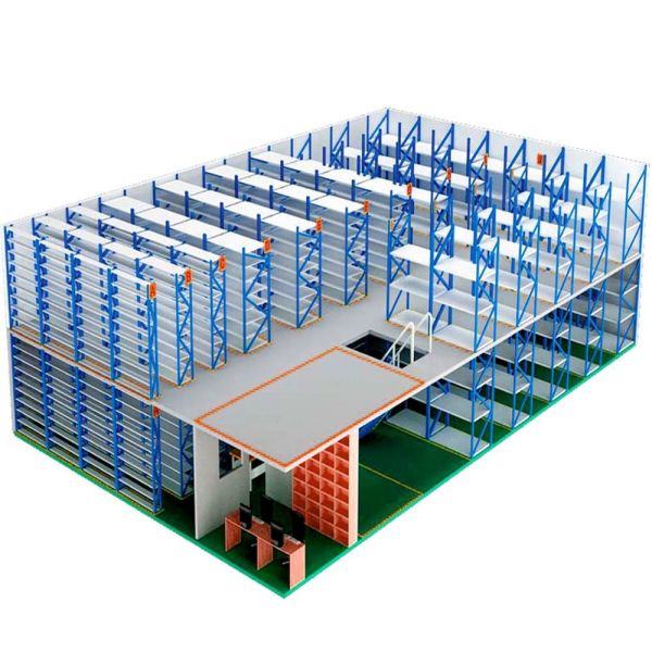 CE Light Mezzanine Racking System Cold Rolled Steel Racking Mezzanine Floor