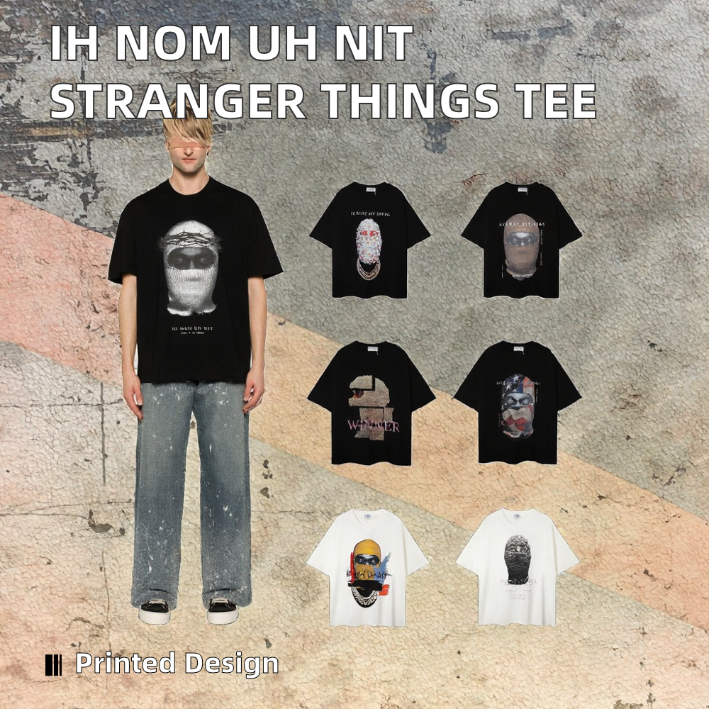 High Quality Summer New IH NOM UH NIT for Masked Hipster Men's Knitted Print 100% Cotton Eco-Friendly Streetwear
