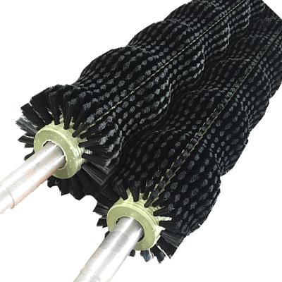 Pinceau de nettoyage de convoyeur à huîtres Pinceau à rouleaux pour nettoyage de bande transporteuse