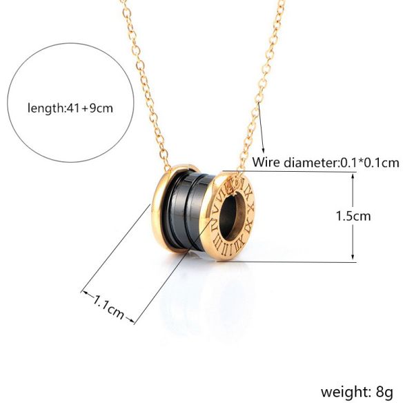 Gold stainless steel necklace, light luxury, niche high-end collarbone necklace, temperament, women's high-end design, collarbone chain, new style