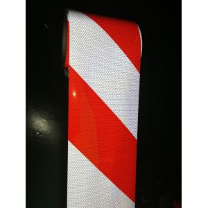 DIN30710 Red White Chevron Reflector Reflective Strip Tape Self Adhesive Radium Stickers Roll Reflective