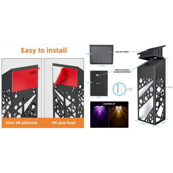 Декоративные уникальные света сада светового эффекта солнечные для рассеянного света сада загородки