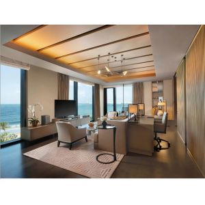 Laminated HPL PVC Bedroom Flat Pack Furniture Bedroom Sets ODM