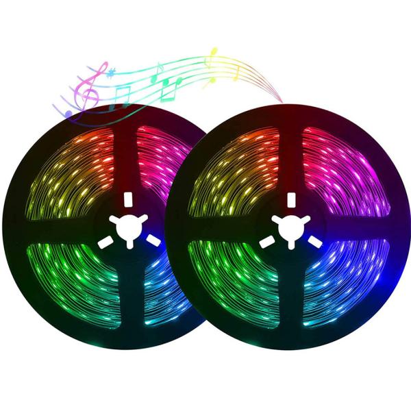 Dreamcolor Strip Lights RGBIC Smart Light Strip Romote Control LED Tape Light Rope Light Outdoor Indoor