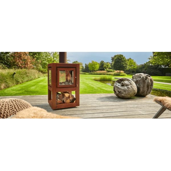 Плита Corten деревянного горящего на открытом воздухе камина металла стальная для подогревателей патио