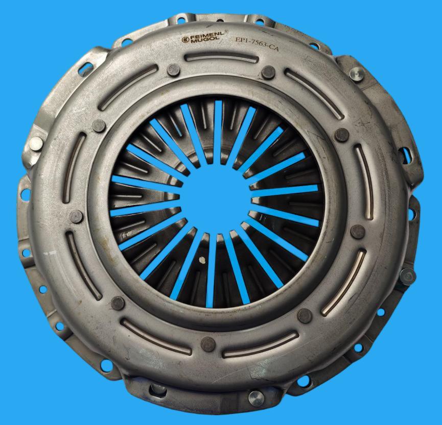 Heavy Duty EP1-7563-CA Clutch Pressure Plate for JMC Baodian Euro IV Pickup Trucks.
