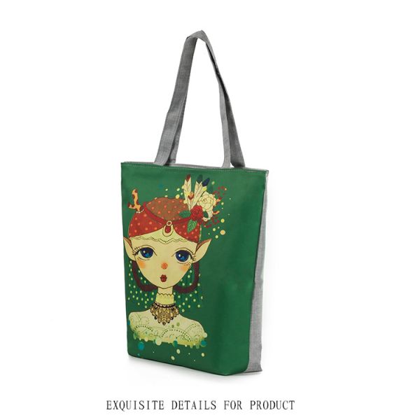 New green rabbit ears Girl shoulder bag printing female female