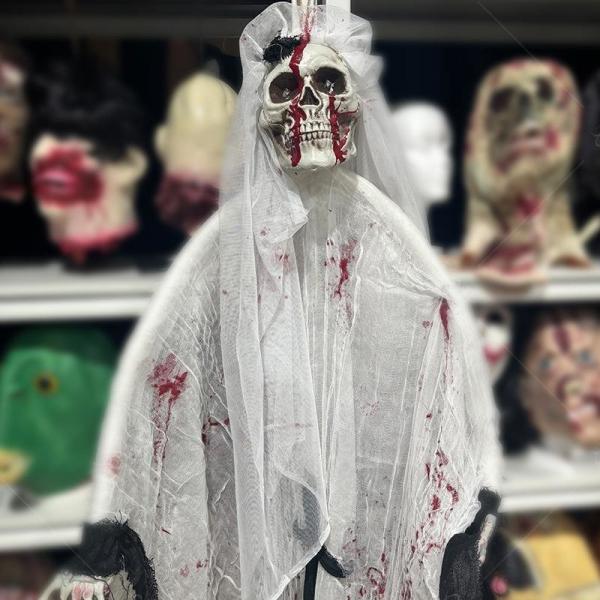 Decoración de Halloween Esqueleto Colgante Animado Escalofriante Para Casa Embrujada