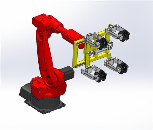 Robotic Arm Claw Mechanical Gripper Three Designated Center Repetitive Accuracy 0.01