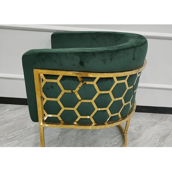 150kg Stainless Steel Covered Gilded Soft Velvet Sofa Modern Luxury Design Style