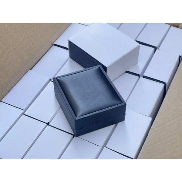 Customized Luxury Black PU leather Pendant Box/Small Necklace Box