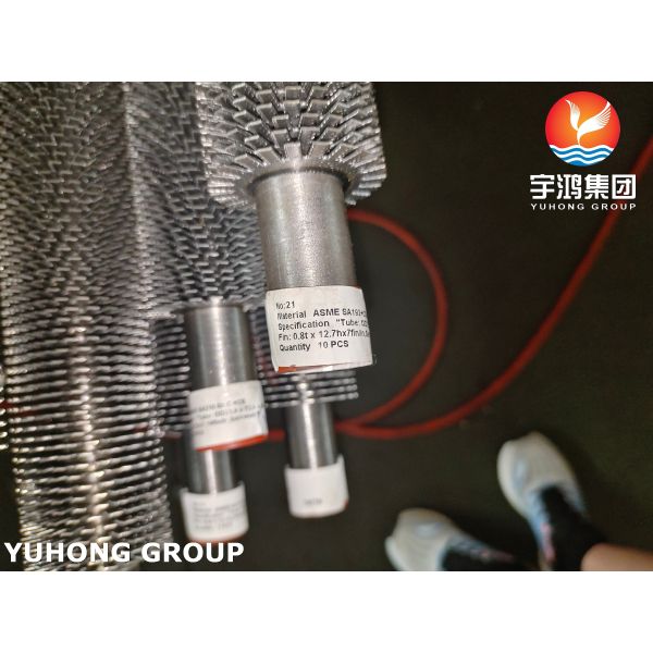 ASME SA192 HFW Serrated Finned Tube with Carbon Steel Fins For Boiler Economizers