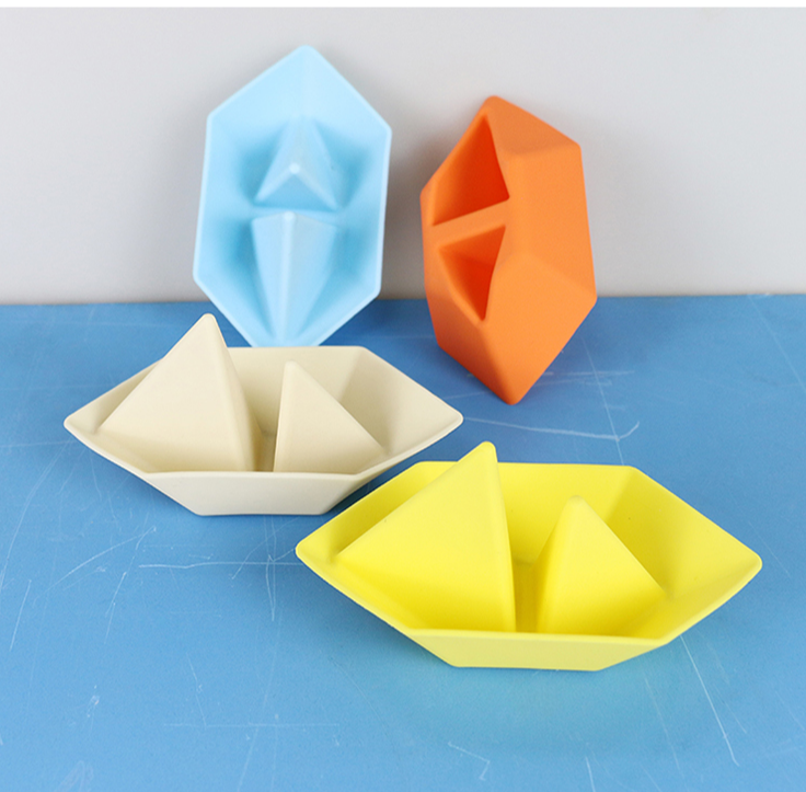 Floating Bath Silicone Boat Set Water Toys Bpa Free Food Grade