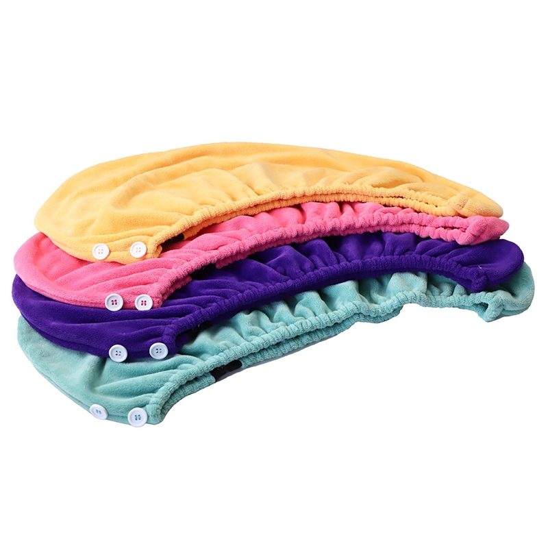 25x65cm 400gsm Elastic Edge Microfibre Hair Towel Super Absorbent For Women