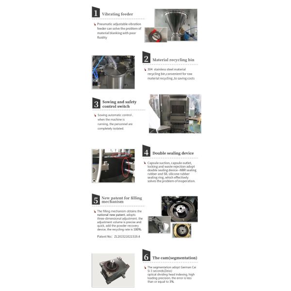 Fully Automatic Capsule Filling Machine 72000 Capsules / Hour Capacity