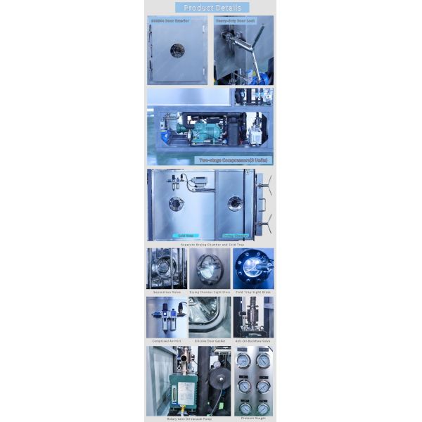 300Kg Freeze Dryer In Pharmaceutical Industry Small Lyophilizer