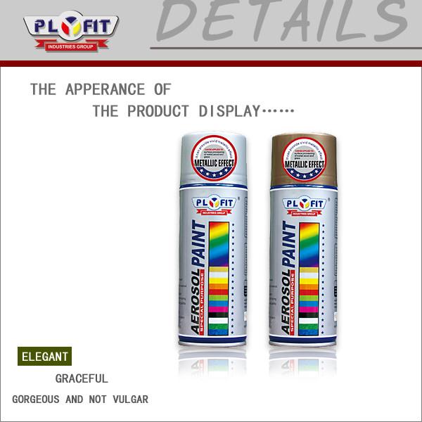 400ml Metallic Spray Paint Fast Dry No Harm Silver Chrome Color