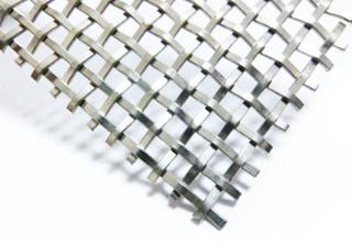 Rigid Mesh With Flat Wire Woven For Covering , Partitions , Safety Security