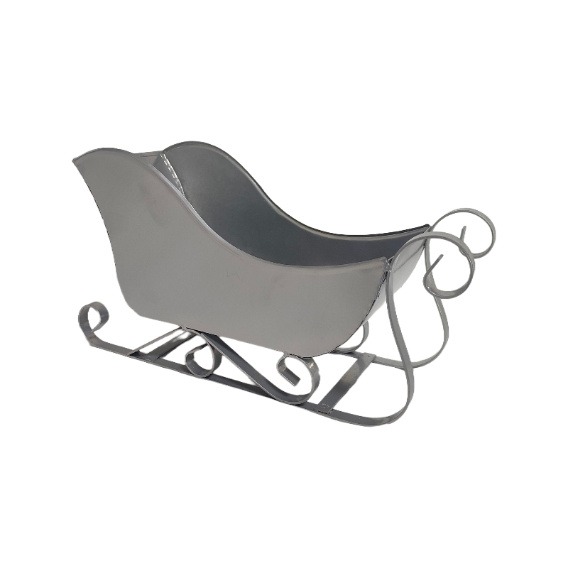 Modern Metal Sleigh Decoration Rust Resistant for Indoor Outdoor