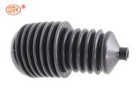 La résistance thermique RoHs de soufflet de douille de silicone en caoutchouc fait sur commande de noir a approuvé