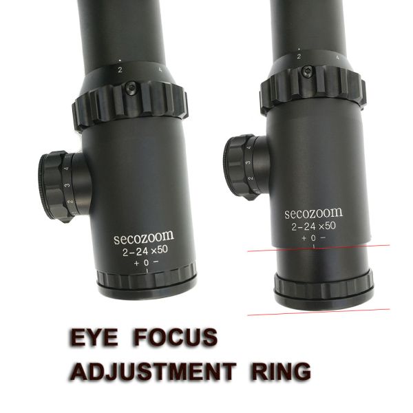 объемы винтовки объемов 2-24x50mm 35mm FFP военные долгосрочные для охотиться/оружи