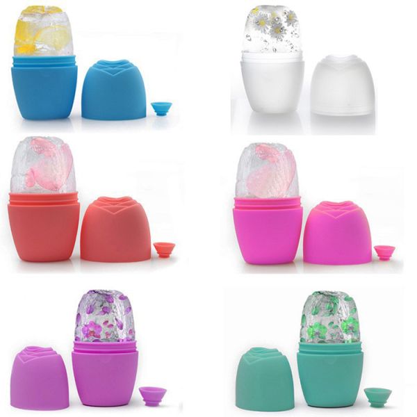 Reusable Facial Skin Care Tool Needleless Beauty Massage with Silicone Ice Roller