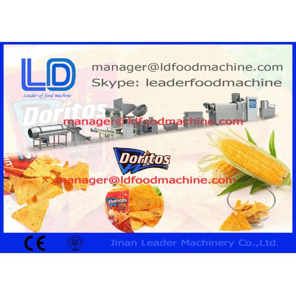 Healthy Tortilla / Corn Chips Making Machine Processing Triangle / Round Snacks