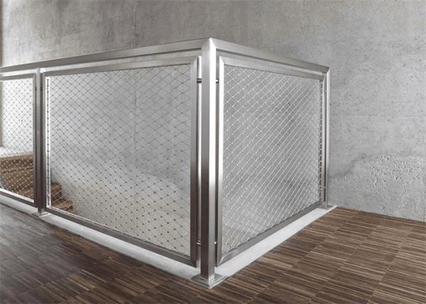 1.2mm 1.5mm Rope Mesh Fencing Stair Railing SUS316L Safety Rope Mesh