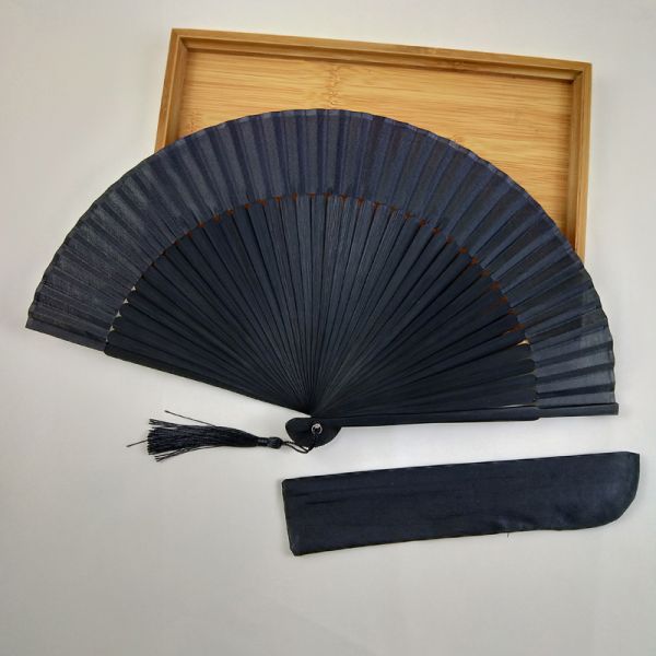 High Quality Portable Silk Folding Hand Fan Bamboo Fans for Wedding Decoration