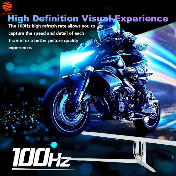 FHD QHD UHD Resolution 27 Inch 1440p Gaming Monitor 165Hz Fixed Bracket White Color