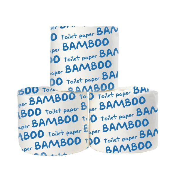 OEM 3-Layer Soft Toilet Tissue Paper Roll Cheap Unbleached Bamboo Pulp for Suppliers