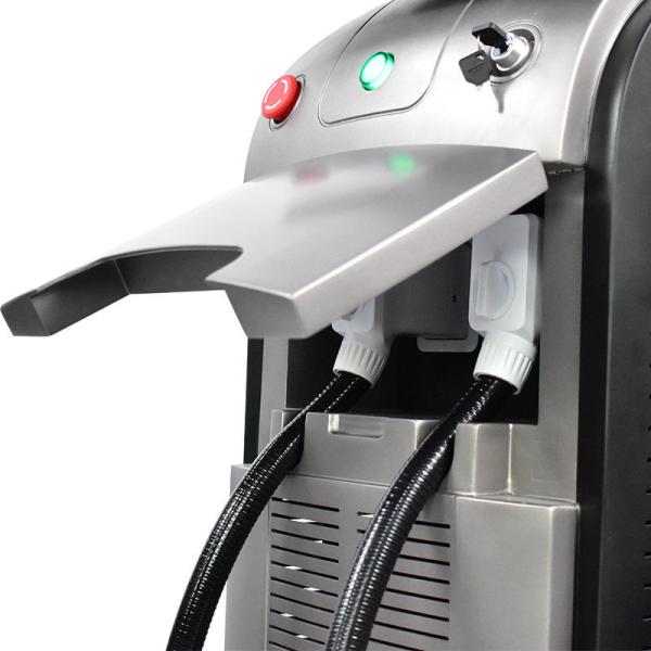 Diode Laser Hair Removal Machine ND Yag Laser Tattoo Removal Spot Size 13*20mm Commercial