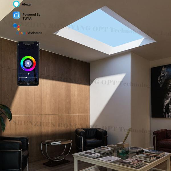 CCT 2700K-6500K Plafond de lucarne LED artificiel 50W 110VDC Durable